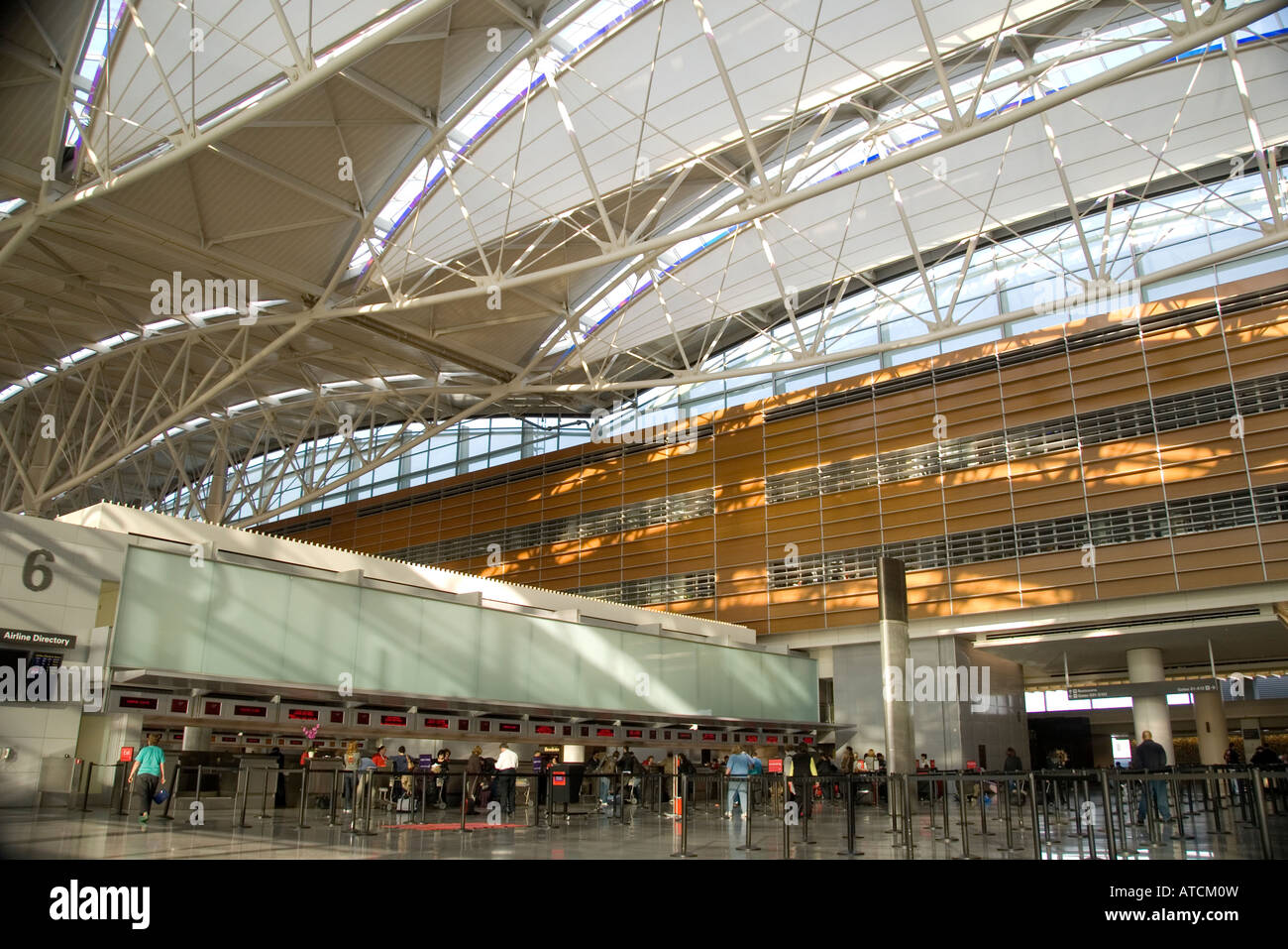 Terminal International à San Francisco (Californie) de l'Aéroport International Banque D'Images