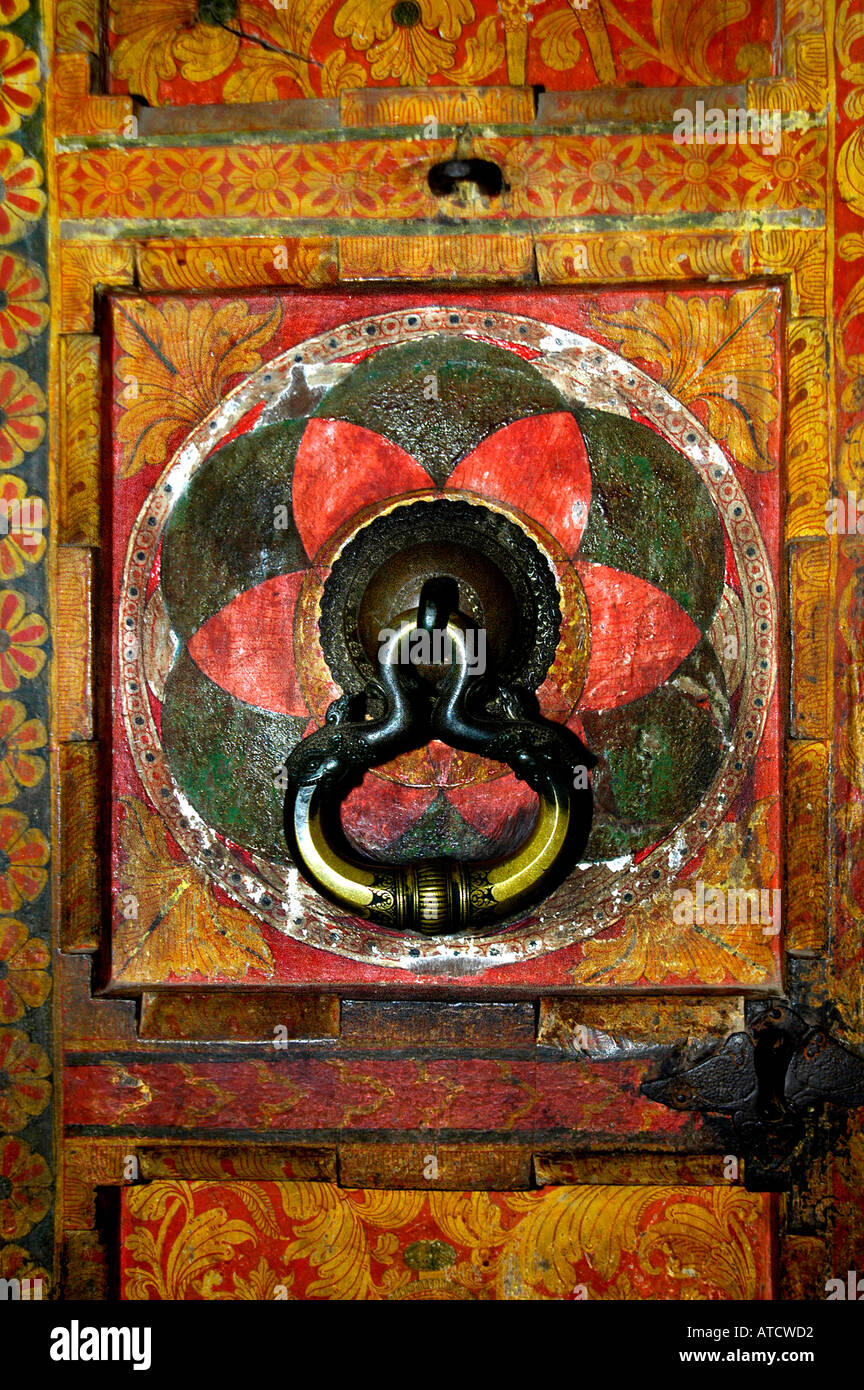 Temple de Kandy Embekka Devale Lankatilake Sri Lanka Banque D'Images