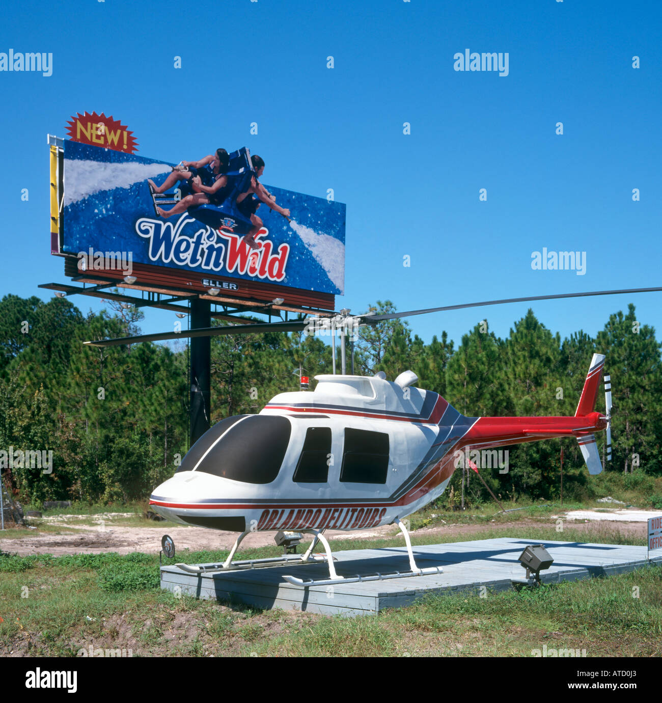 Orlando Helitours Hélicoptère, Kissimmee, Orlando, Floride, USA Banque D'Images