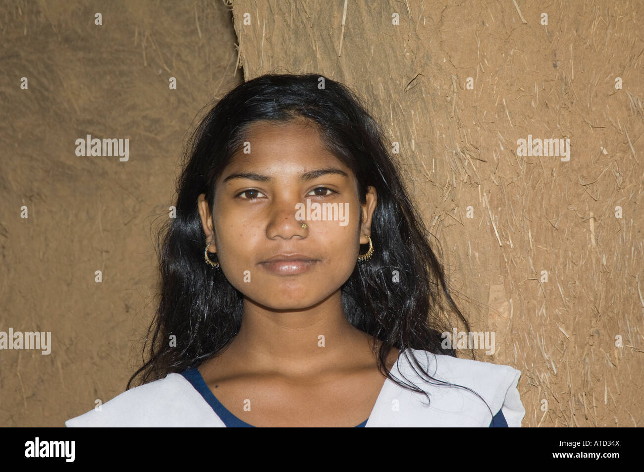 Portrait d'une jeune femme indienne Banque D'Images