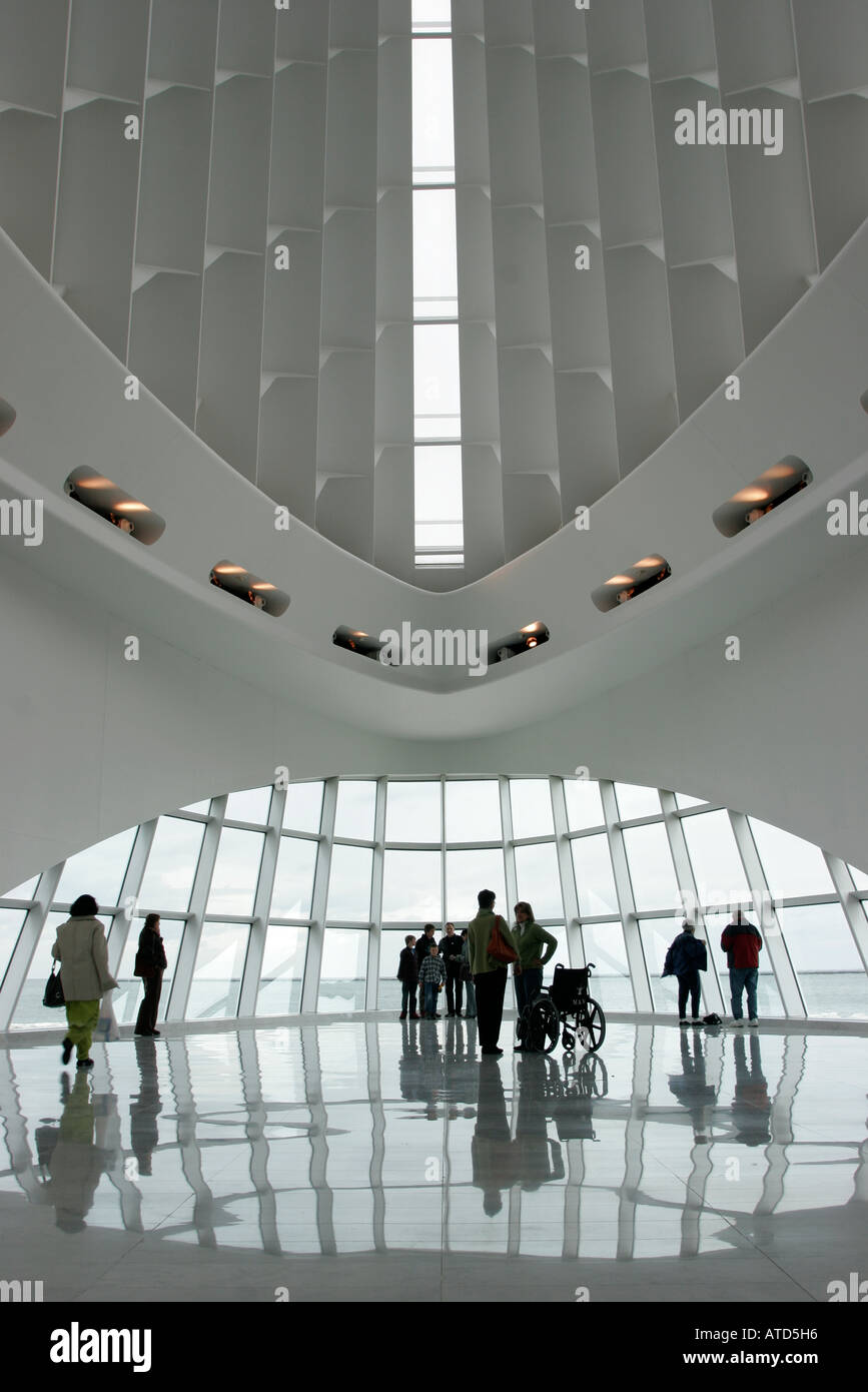 Milwaukee Wisconsin, Milwaukee Art Museum, histoire, Quadracci Pavilion, architecture WI061014006 Banque D'Images