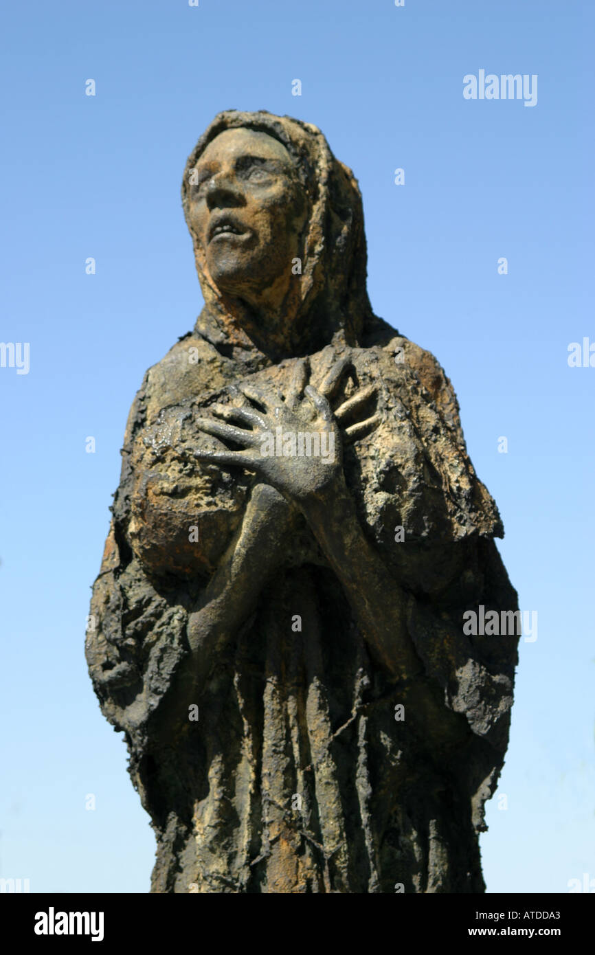 Mémorial aux victimes de la grande famine de la pomme de terre en Irlande Dublin Banque D'Images