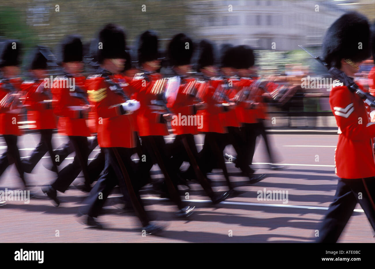Buckingham palace relève de la garde Banque de photographies et d
