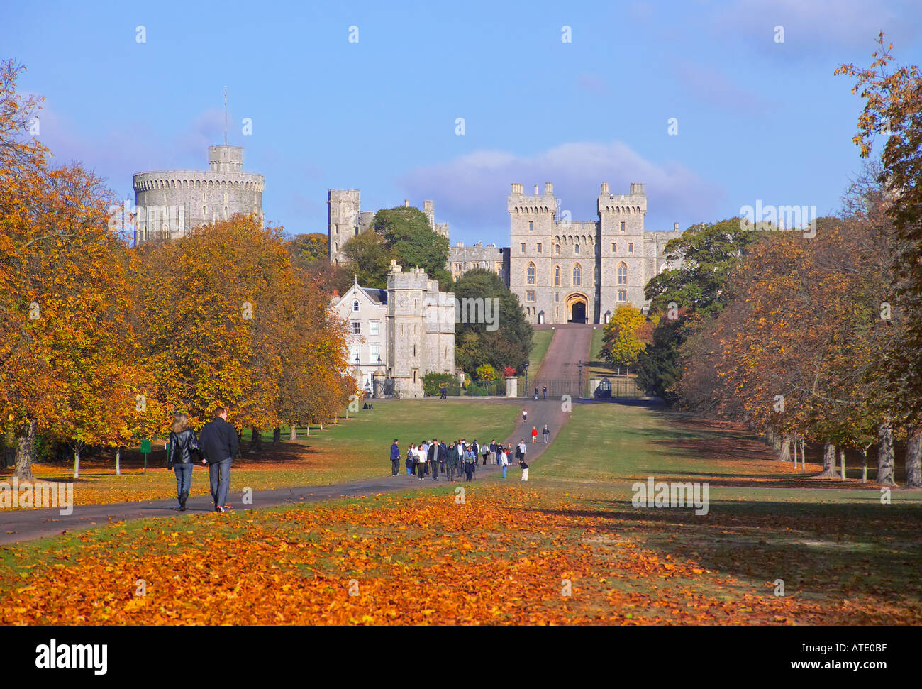 La longue marche, le château de Windsor, Berkshire, Angleterre Banque D'Images