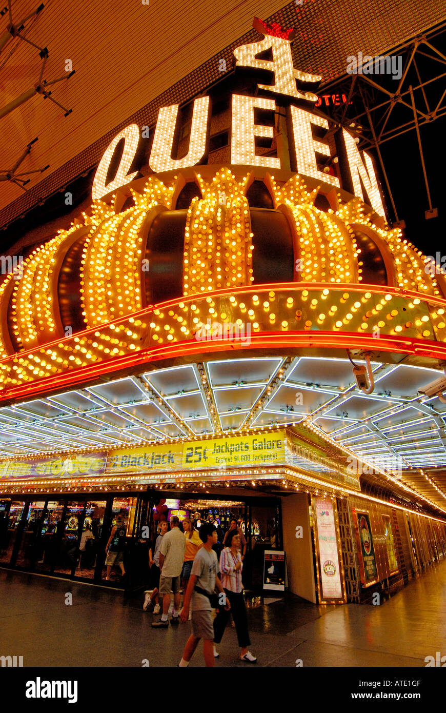 4 Queens Hotel and Casino Las Vegas NEVADA USA Banque D'Images