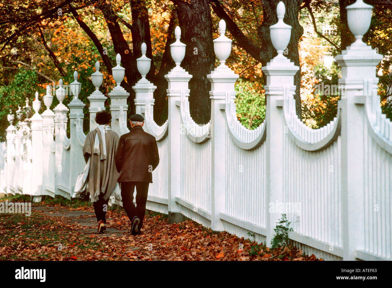 Quelques promenades dans VT Bennington Banque D'Images