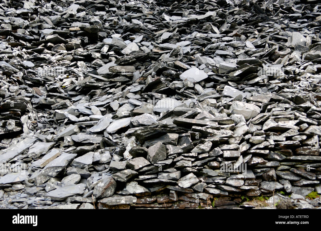 Aberllefenni Ardoise a travaillé en continu à partir de 16e siècle jusqu'à sa fermeture en 2003 près de Corris Gwynedd au Pays de Galles UK UE GO Banque D'Images