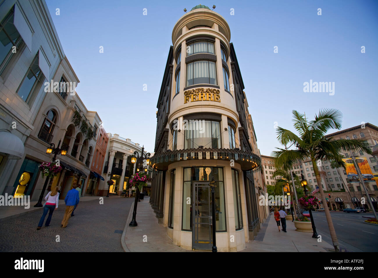 Via Rodeo, Rodeo Drive, Beverly Hills, Los Angeles, USA Banque D'Images