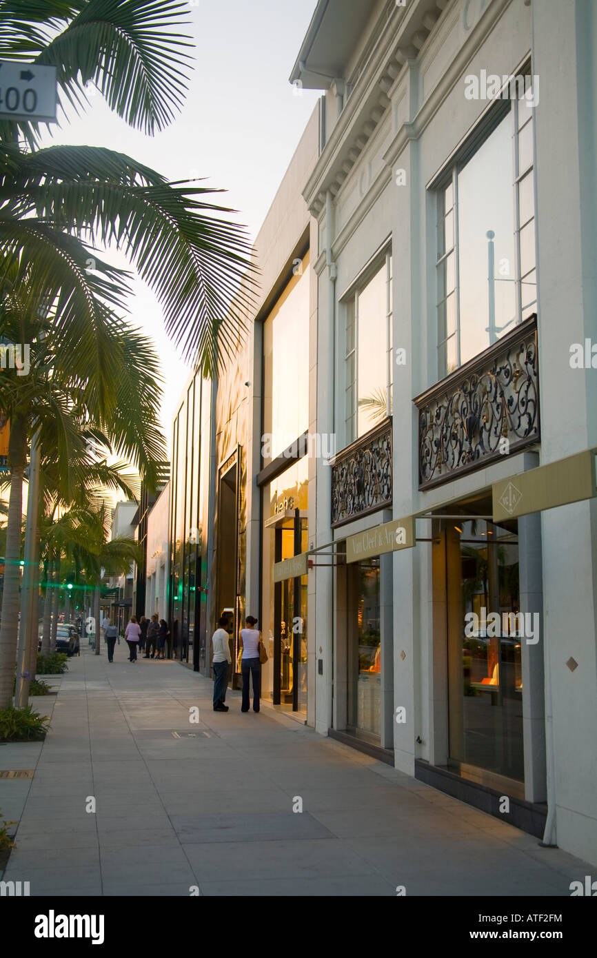 Rodeo Drive, Beverly Hills, Los Angeles, USA Banque D'Images