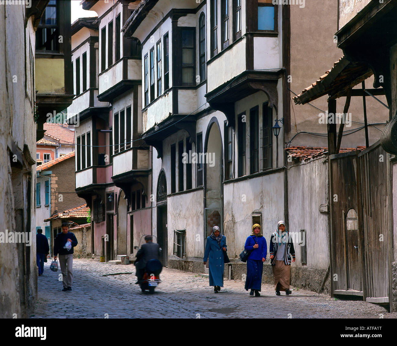 Old street à la Turquie Kutahya Banque D'Images