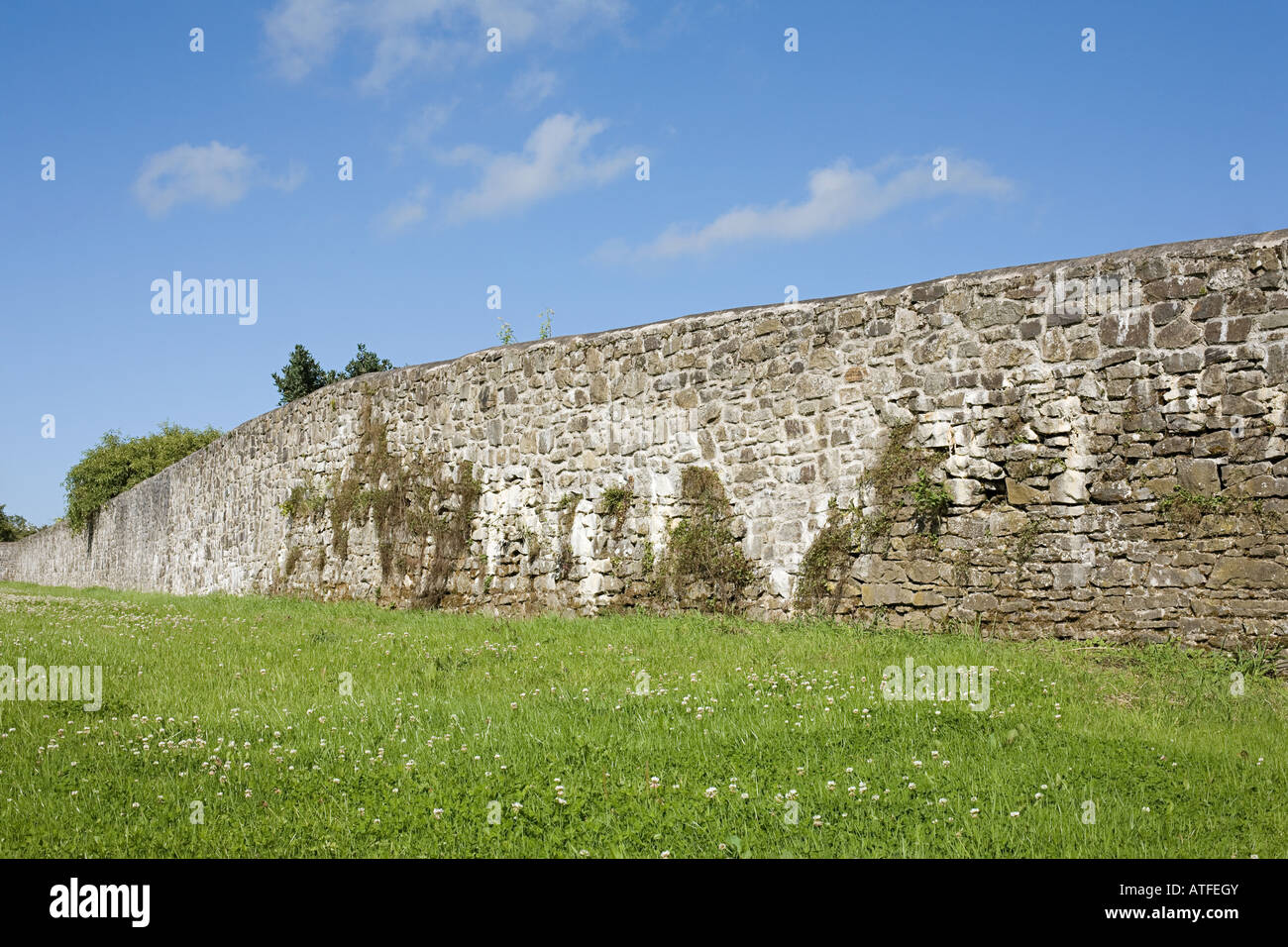 Grand mur de pierre Banque D'Images