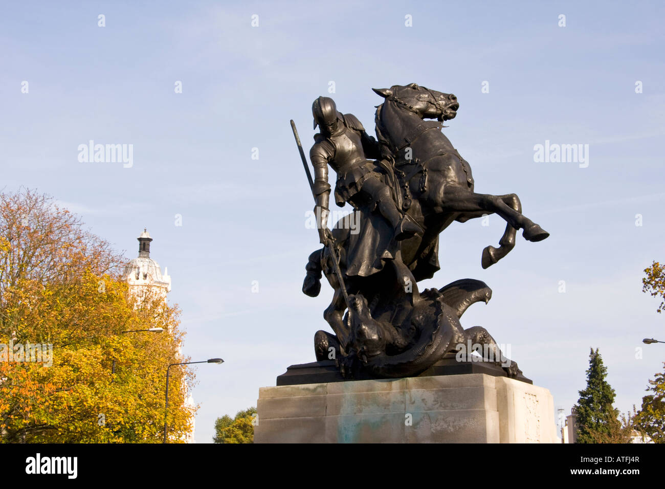 St George et le dragon war memorial St john's wood London England Banque D'Images