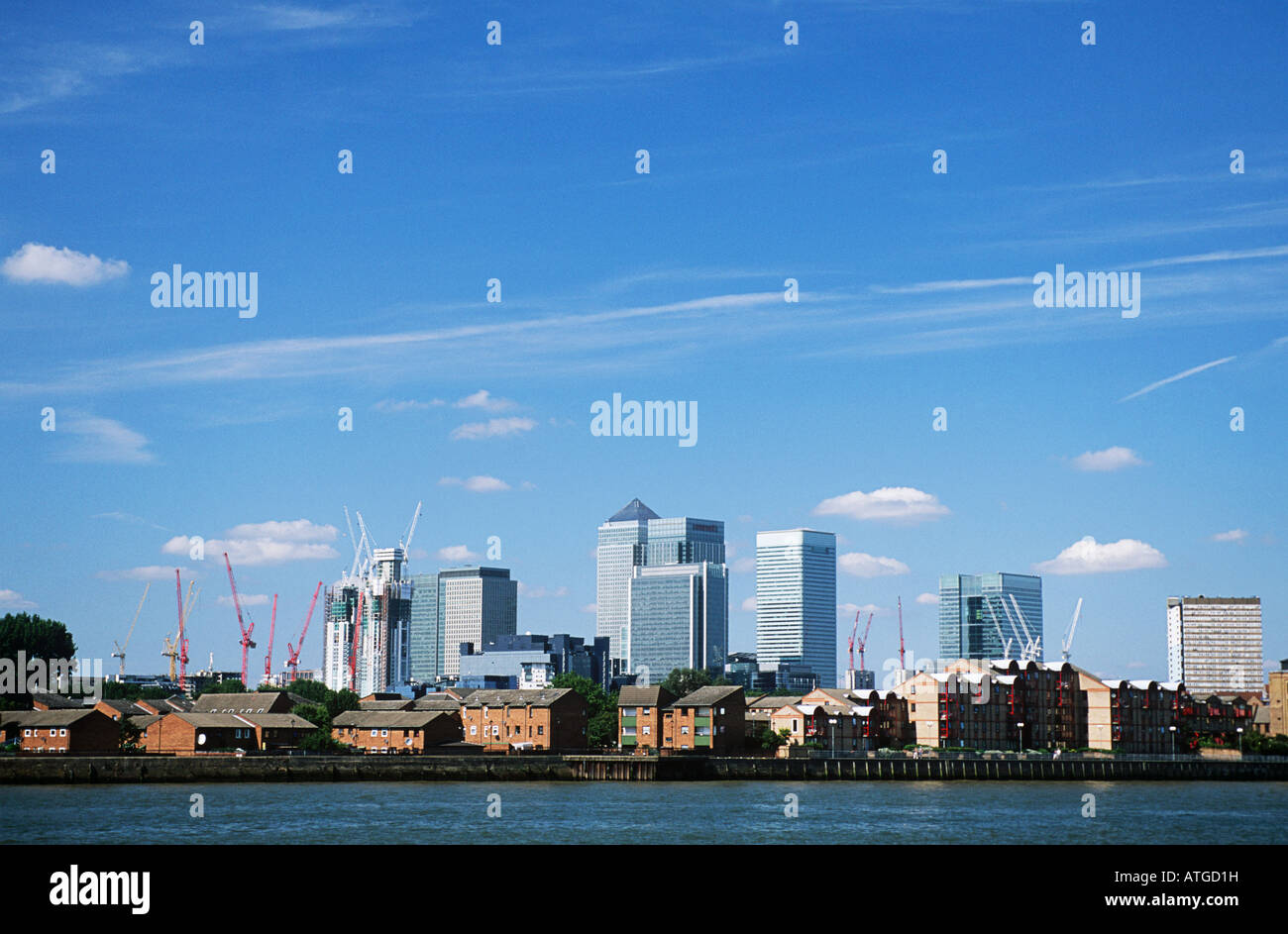Canary Wharf et Isle of Dogs Banque D'Images