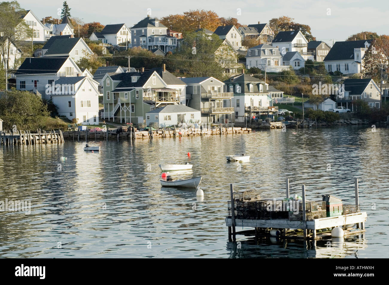 Photo de Stonington Maine de l'autre côté du port Banque D'Images