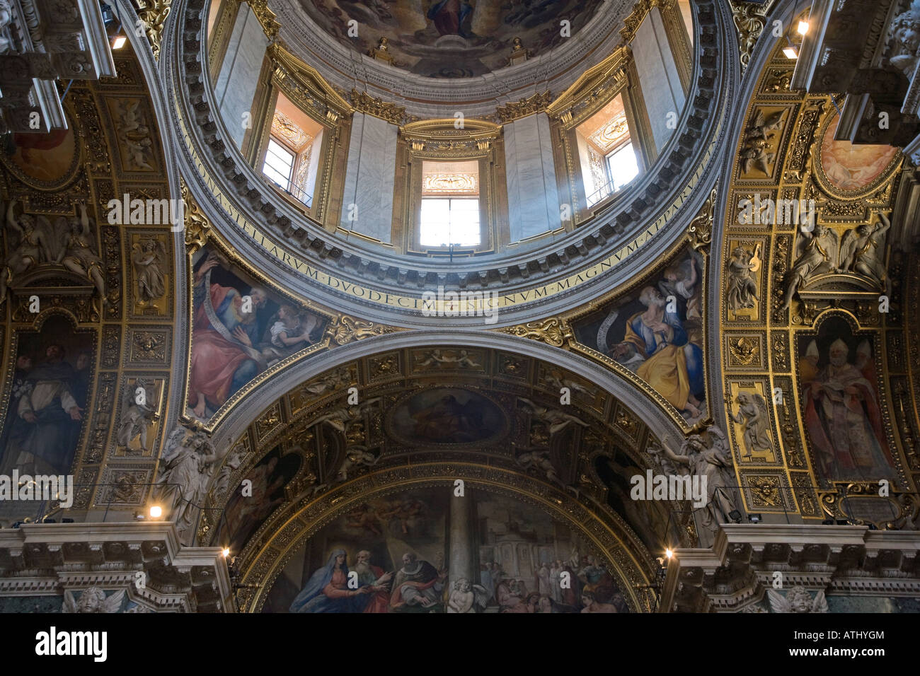 Cappella Paolina Borghese Borghesiana Chapelle Santa Maria Maggiore Rome Italie Banque D'Images