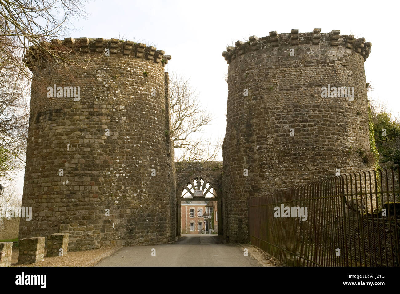 France Somme St Valery-sur-Somme porte de la ville médiévale Banque D'Images