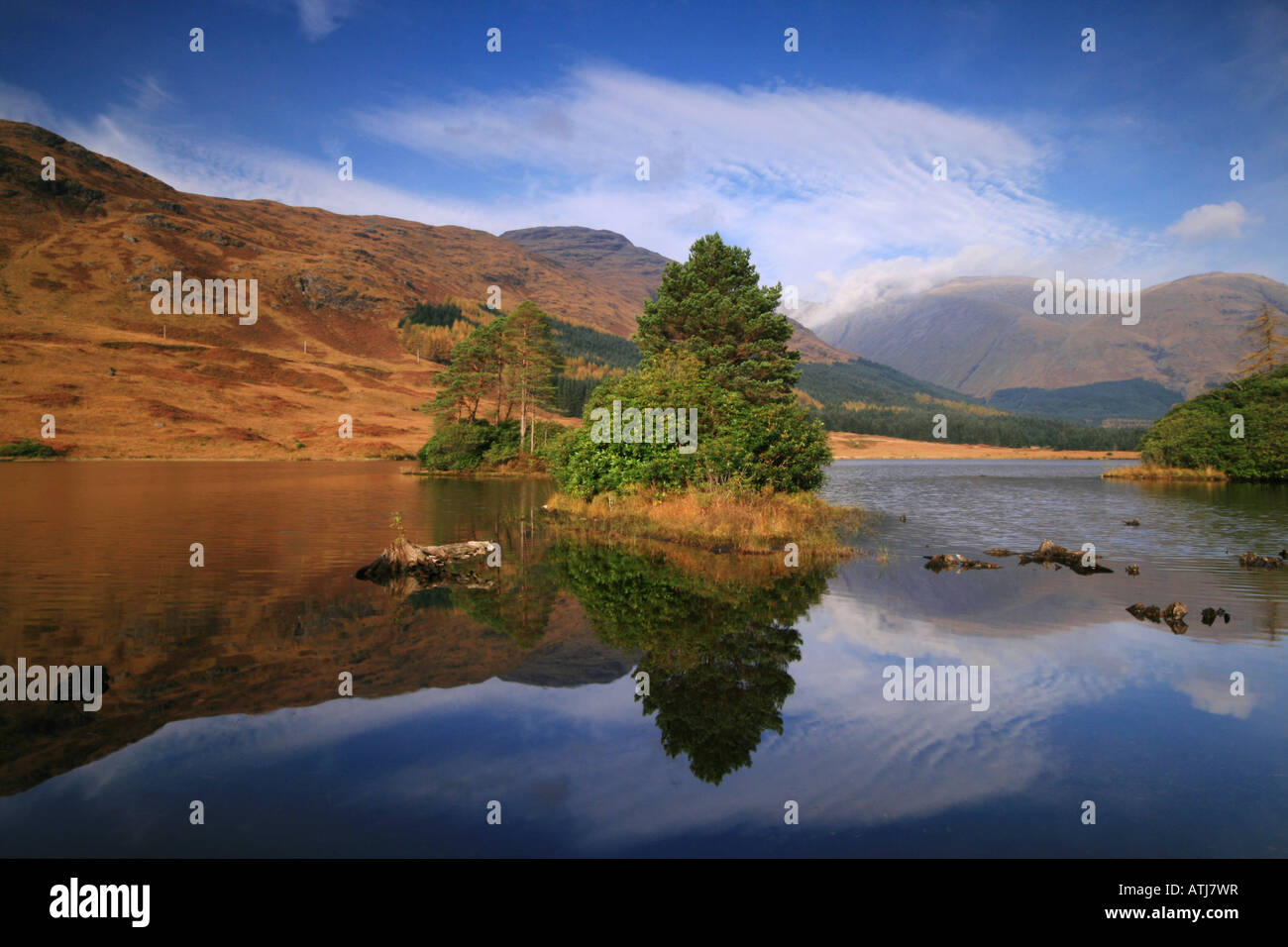 Lochan Urr, Glen Etive, Western Highlands, Sctoland Banque D'Images