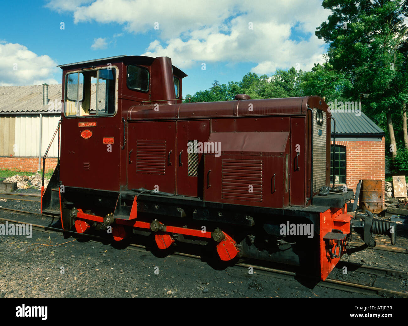 'Jaala' diesel locomotive de manœuvre Drewry, Pays de Galles, Royaume-Uni. Banque D'Images