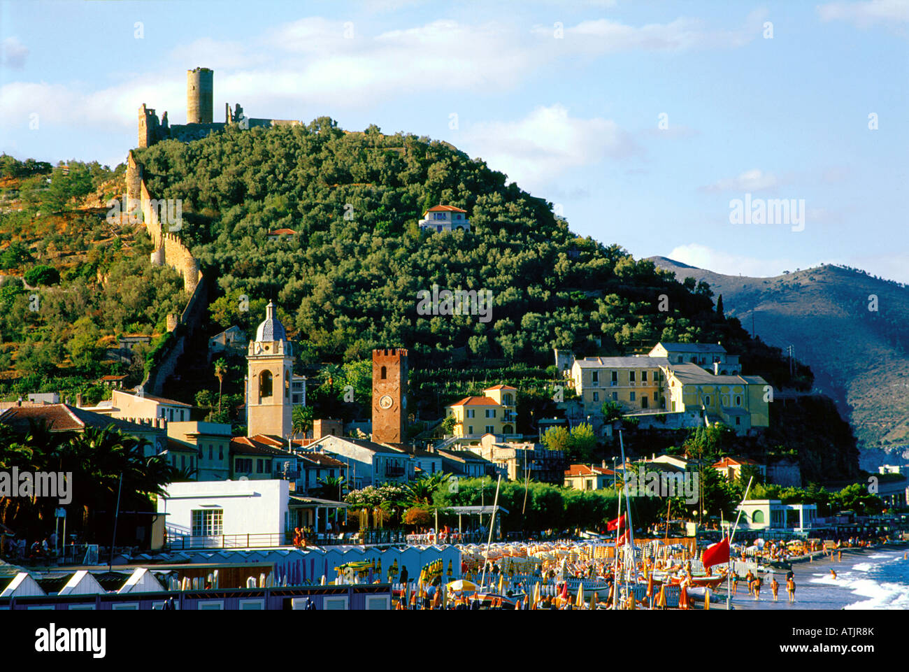 Alassio près de Savone. Banque D'Images