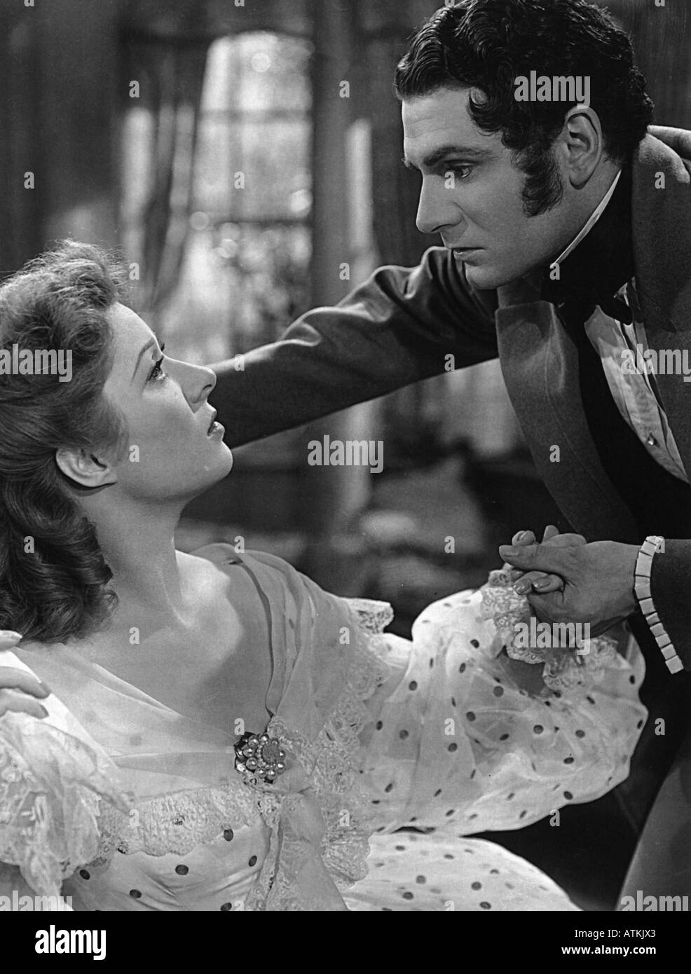 Orgueil Et Prejuges 1940 Mgm Film Avec Laurence Olivier Comme Mr Darcy Et Elizabeth Bennett Comme Greer Garson Photo Stock Alamy