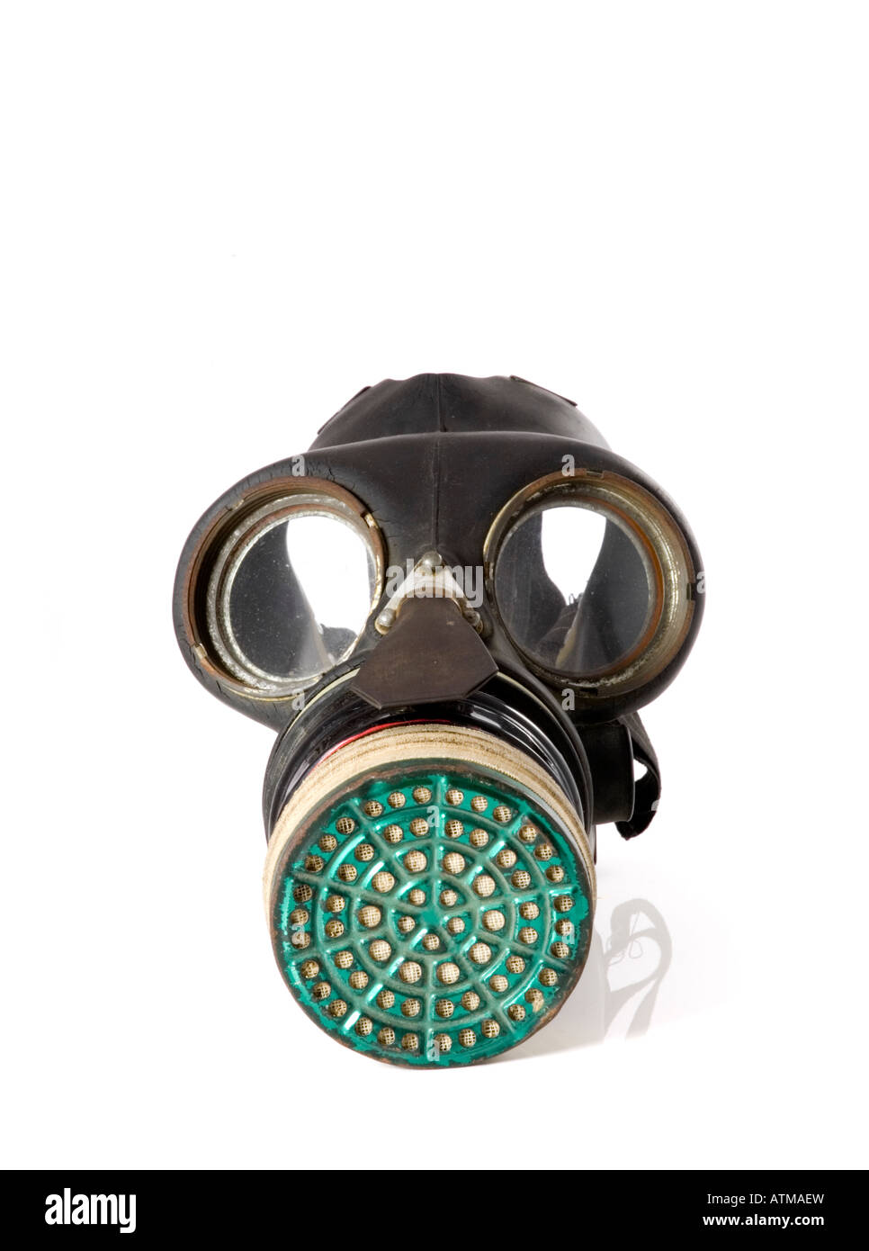 La Seconde Guerre mondiale, masque à gaz Banque D'Images