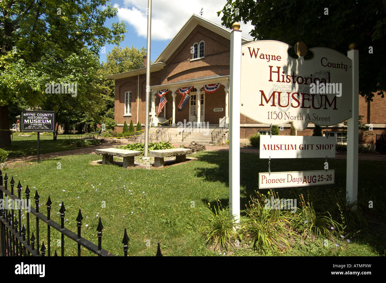 Wayne County Historical Museum, Richmond dans l'Indiana Banque D'Images