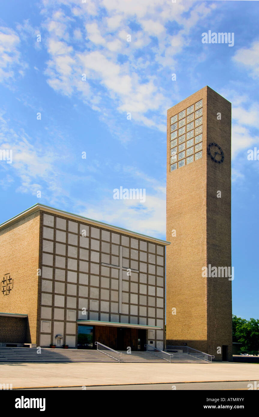 Première Église chrétienne, Columbus Indiana Banque D'Images