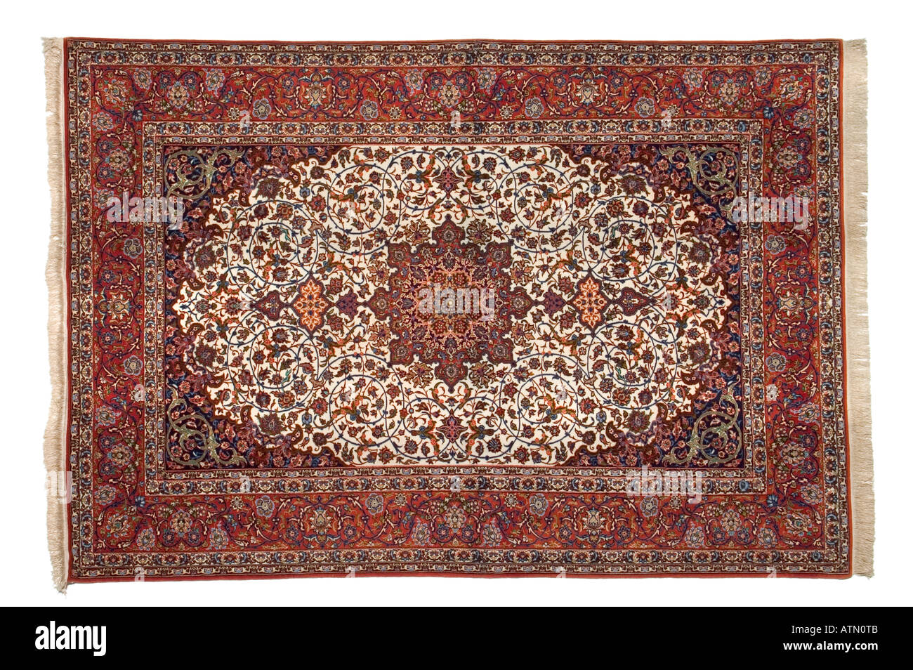 Fait à la main tapis en soie magic persan montrant des tissage et nouage détail très cher rares luxueux Banque D'Images