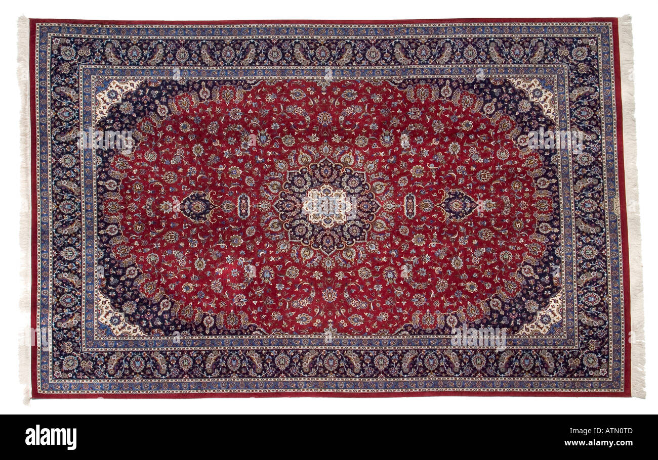 Fait à la main tapis en soie magic persan montrant des tissage et nouage détail très cher rares luxueux Banque D'Images