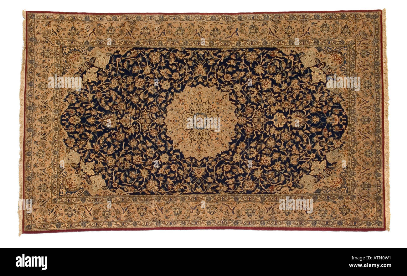 Fait à la main tapis en soie magic persan montrant des tissage et nouage détail très cher rares luxueux Banque D'Images