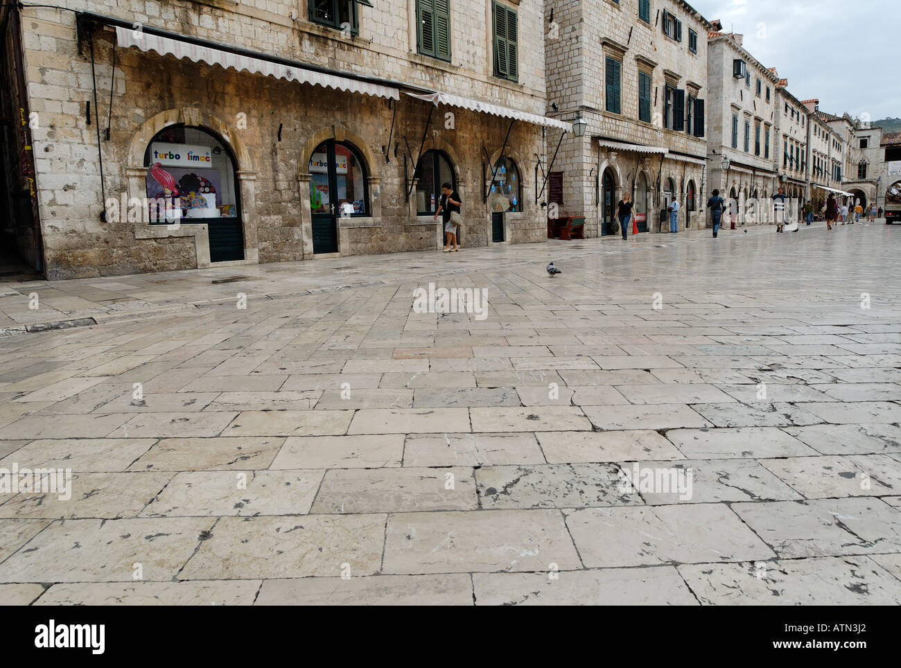 Histotic ville de Dubrovnik Croatie Dalmatie Ragusa Banque D'Images