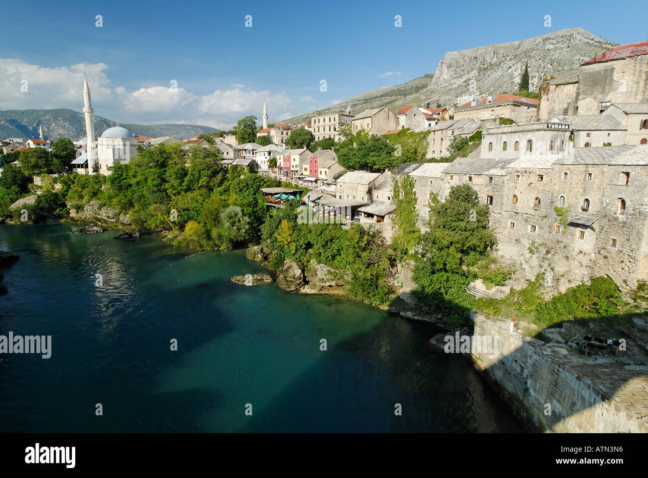 Centre historique de la vieille ville de Mostar en Bosnie et Herzégovine Neretva Banque D'Images