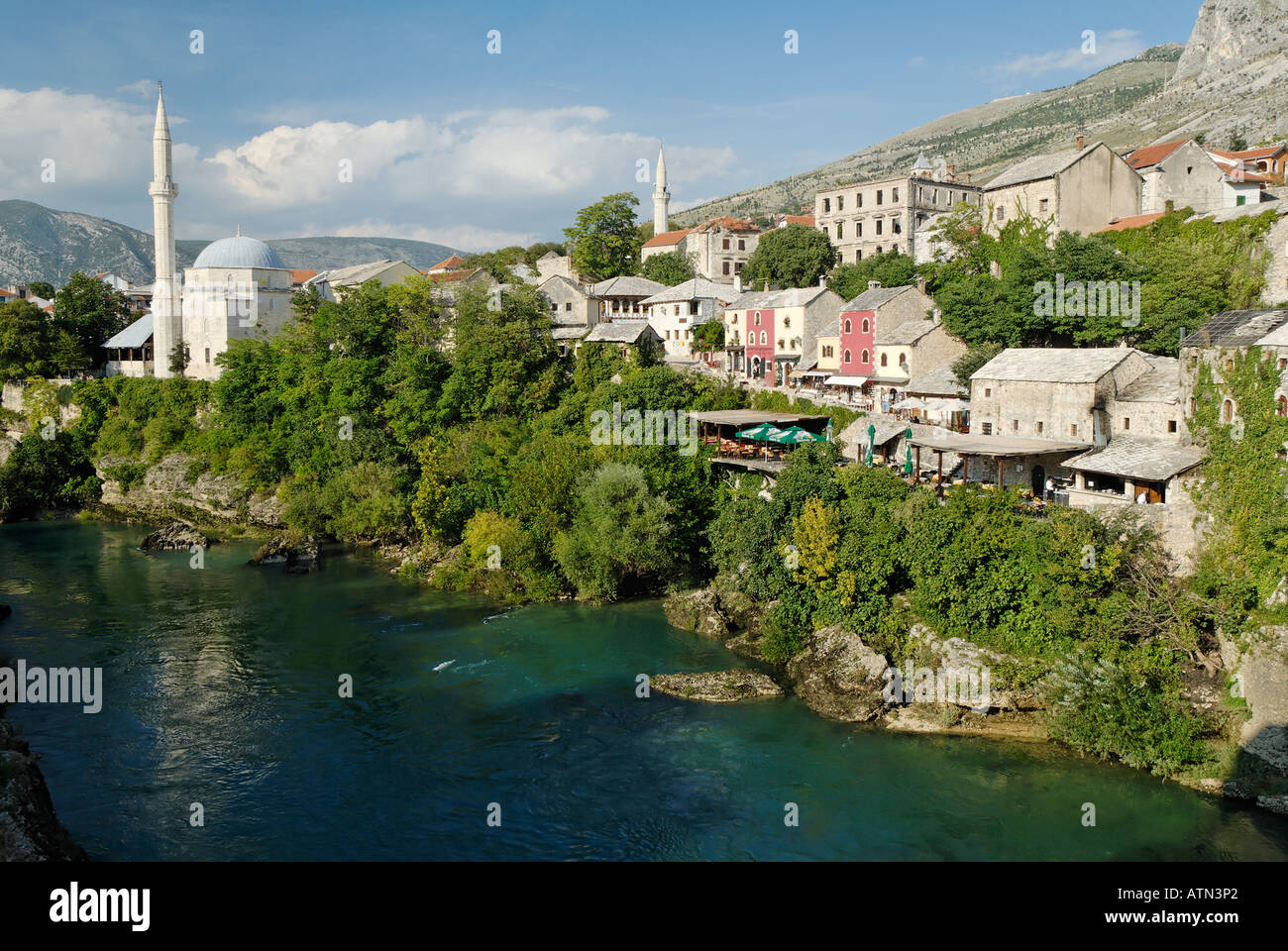 Centre historique de la vieille ville de Mostar en Bosnie et Herzégovine Neretva Banque D'Images