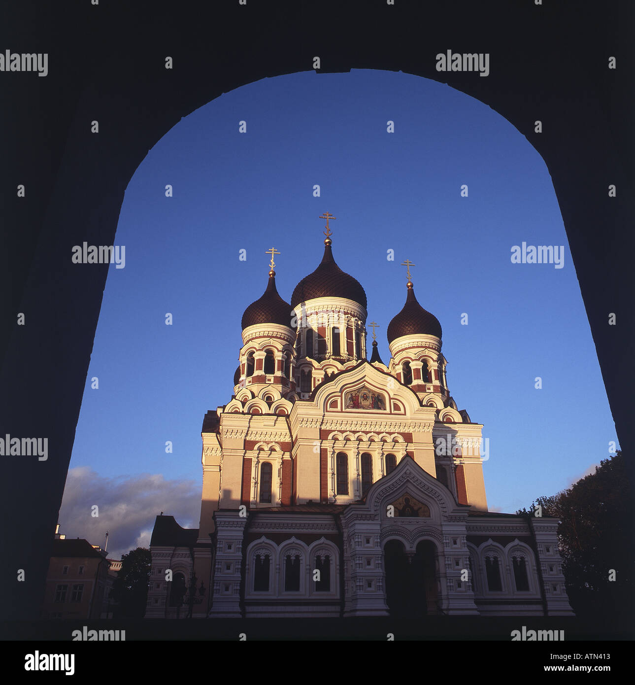 Cathédrale Alexandre Nevski Estonie Tallinn Toompea Banque D'Images