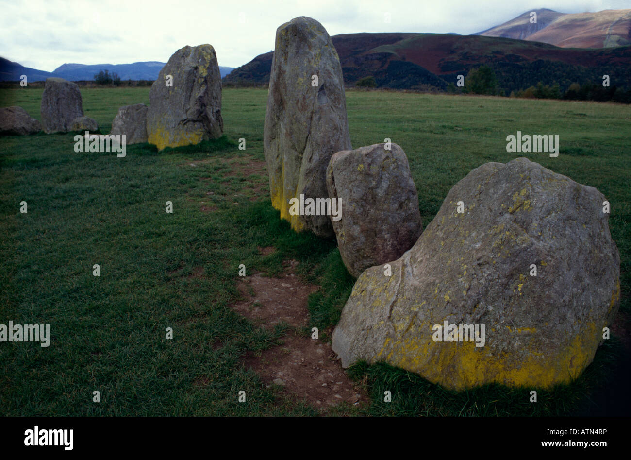 Cumbria England ancienne de Castlerigg Stone Circle Banque D'Images