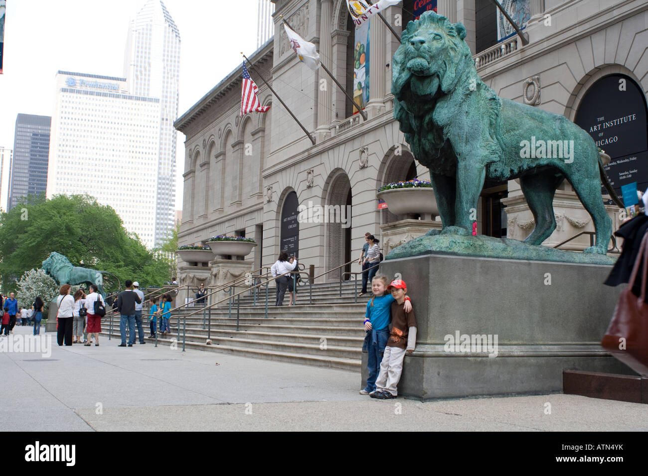 L'Art Institute de Chicago Illinois Michigan Avenue Banque D'Images
