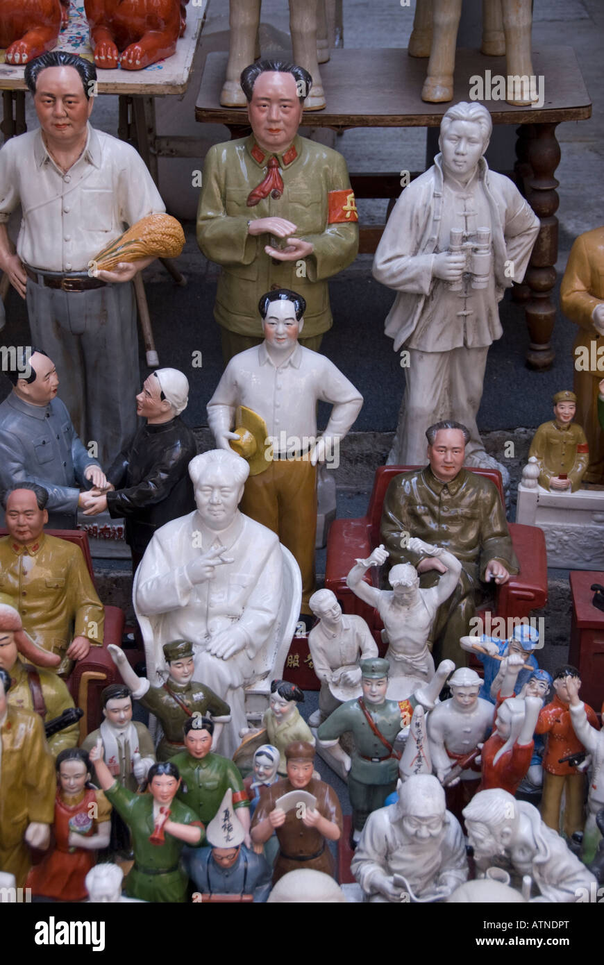 Mao Tse Tung souvenirs marché d'antiquités Hollywood Road Hong Kong Banque D'Images