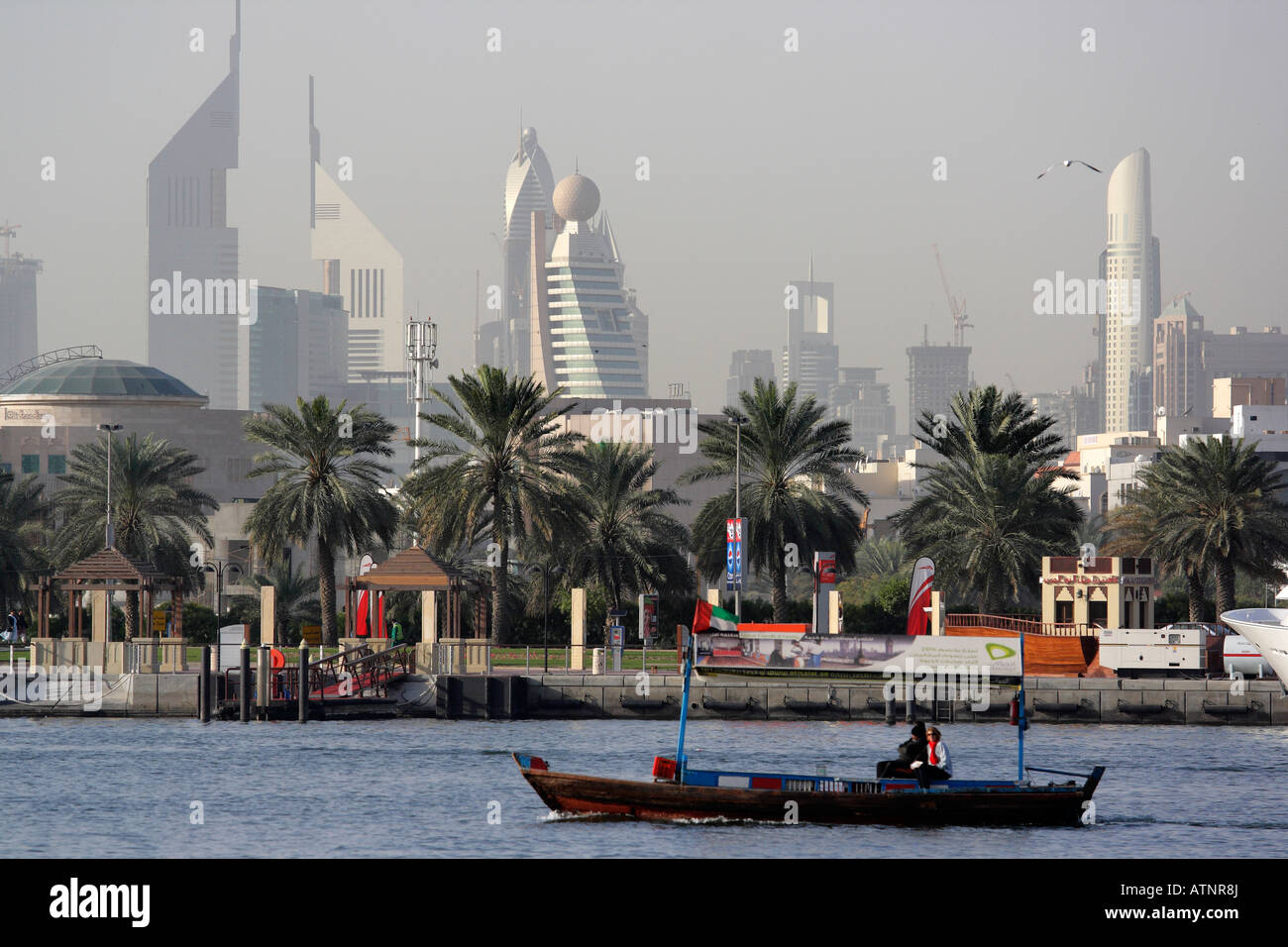 Dubai Creek 2 passage d'Abra Banque D'Images