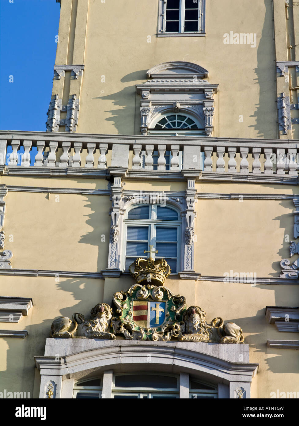 Détail, façade, Schloss Oldenburg, Allemagne Banque D'Images