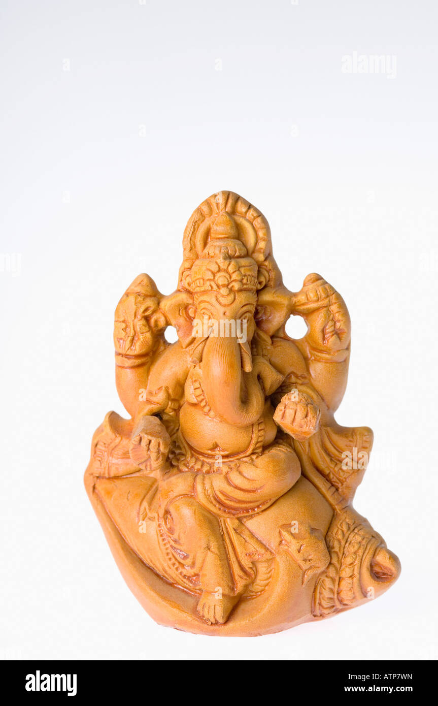 Close-up of a statue de seigneur Ganesha Banque D'Images