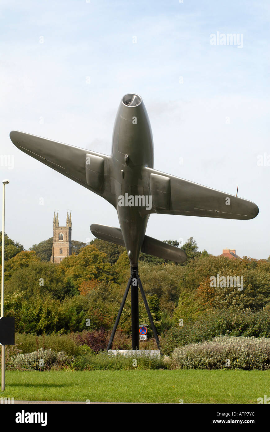 Modèle de Frank Whittle Jet à Lutterworth UK Banque D'Images
