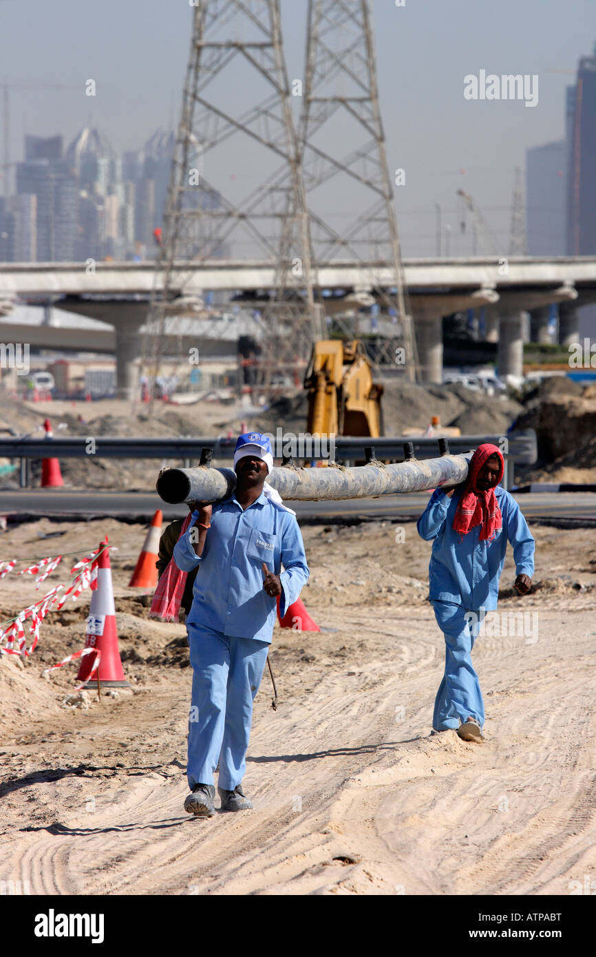 Construction stupéfiante à Dubaï 7 Banque D'Images