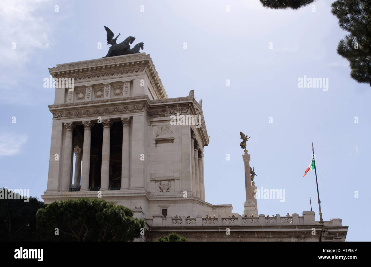 National Monument de Victor Emmanuel II (ou Vittoriano Altare della Patria), Rome, Italie Banque D'Images