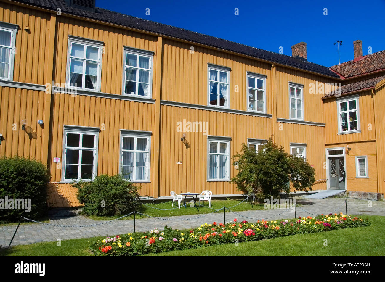 Vieille maison en bois/ Trondheim Banque D'Images