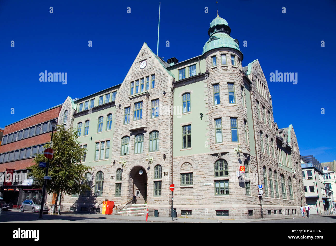 Bureau de poste / Trondheim Banque D'Images