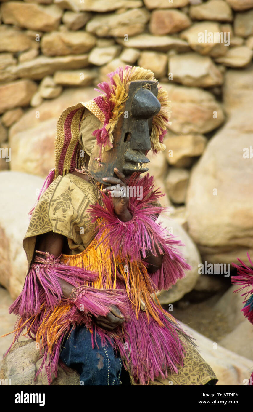 Danse Du Masque Dans Le Village Dogon De Tireli