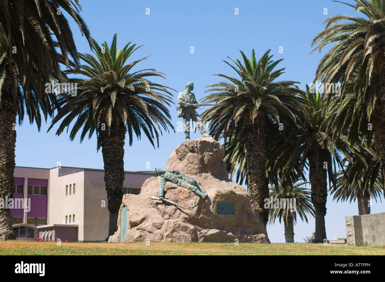 Monument commémoratif de guerre allemand à Swakopmund en Namibie Banque D'Images