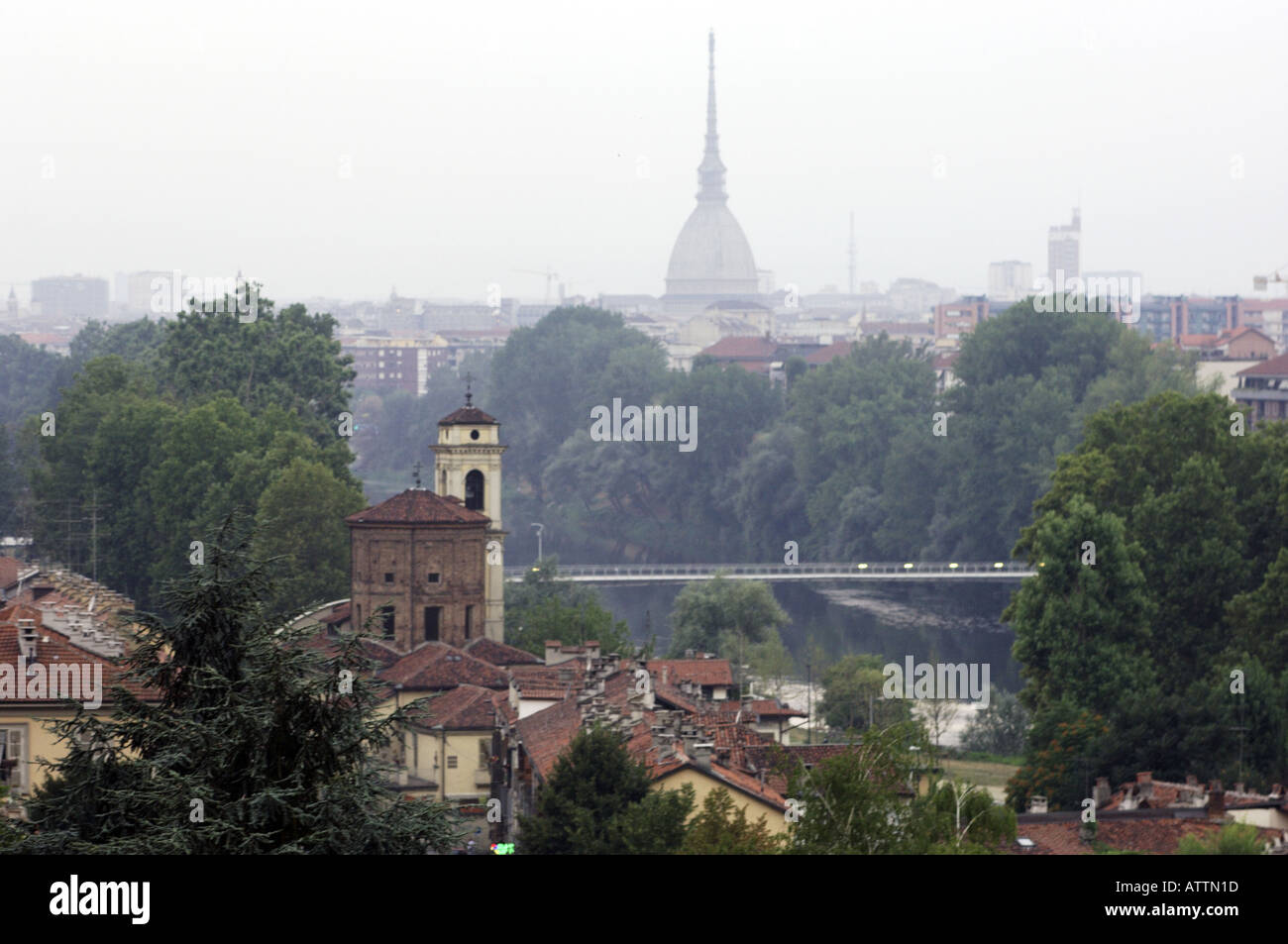 Turin la tour du Mole Antonelliana Banque D'Images