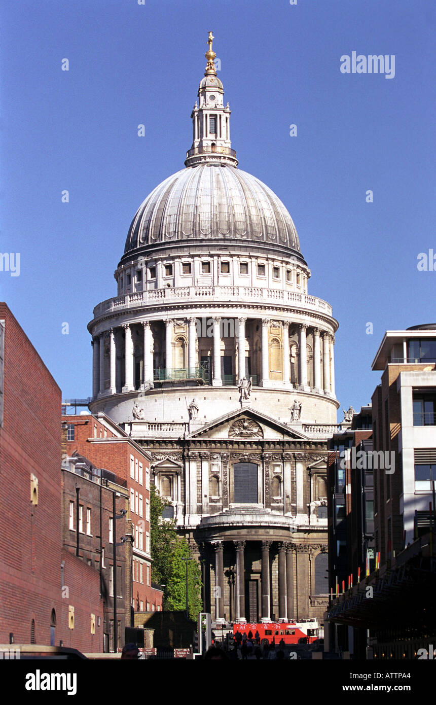 La Cathédrale St Paul à Londres Angleterre Royaume-uni Banque D'Images