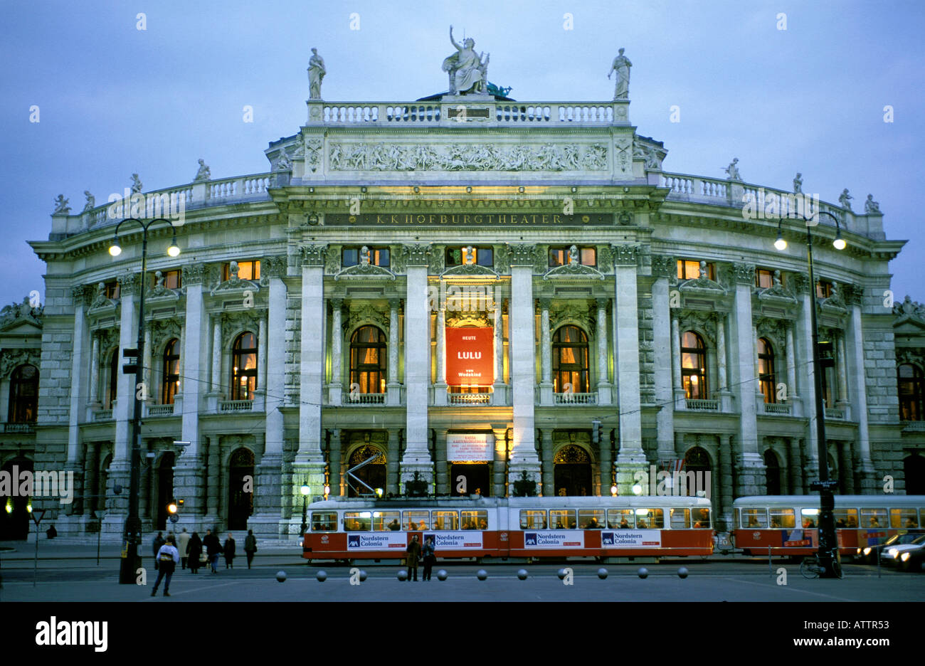 Kk hofburgtheater de Vienne Banque D'Images
